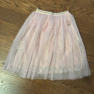 Le Chic Girls Lace and Tulle Skirt